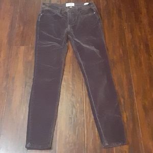 FRAME Distressed Velvet Le High Skinny Jeans